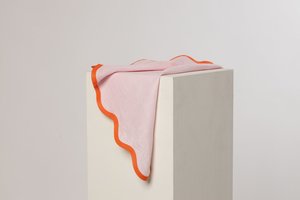 Wavy Linen Napkin - Blush/Coral ( Set of Four ) - Olive