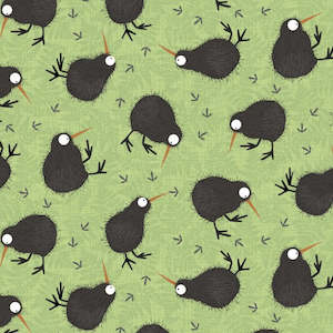 Children's Apron: Children's Apron Kiwiana Little Green Kiwis