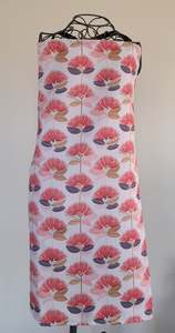 Adult Apron Kiwiana Pink Pohutokawa