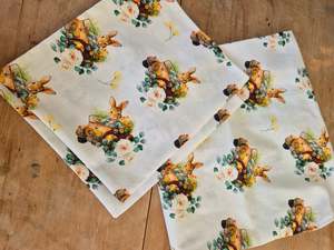 Adult Apron Easter Brown Bunny