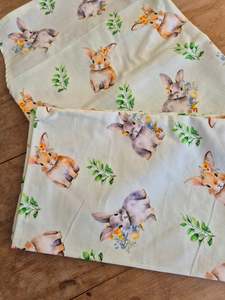Adult Aprons: Adult Apron Easter light green fabric