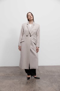 Archive Sale: Double Breasted Coat - Oatmeal