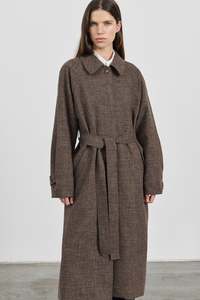 Gordie Coat in Wool Linen