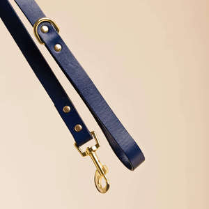 Italian Leather Dog Leash – Ink - SECONDS SALE