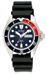 Dive Watches: Classic Dive Watch - 200m - Blue/Red