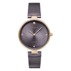 Ladies Watches: Obaku Ladies Diamant - Walnut