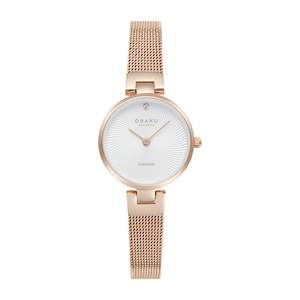 Ladies Watches: Obaku Ladies Diamant Petite - Rose