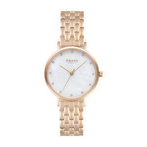 Ladies Watches: Obaku Ladies Brink Lille - Perlemor Fuchsia