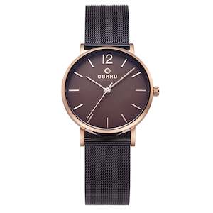 Ladies Watches: Obaku Ladies Mark Lille -Walnut