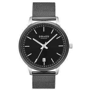 Gents Watches: Obaku Gents Salvie - Charcoal