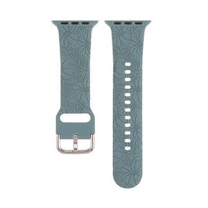 Olympic Watch Straps: Floral Patterned Strap for Apple Watch  - Duck Egg Blue