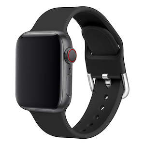 Silicone Replacement Band for Apple Watch - Black