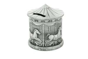 Olympic Giftware: Pewter Carousel Money Box