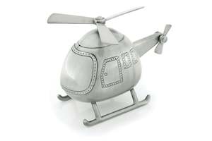 Olympic Giftware: Pewter Helicopter Money Box
