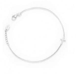 Amen Jewellery: Amen Single Cross Bracelet - Silver