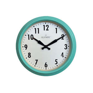 All: Topham Station Clock 32cm - Turquoise