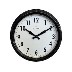 All: Topham Station Clock 42cm - Black