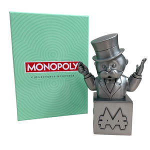 Pewter Monopoly Man Money Box