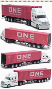 Car Body Style Ute Truck: 1/48 American Alloy Container Truck Transport Car Model