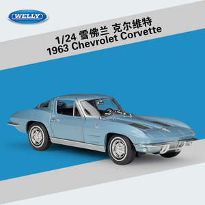 New Price 30 50: WELLY 1/24 Chevrolet Corvette 1963 Classic Car Model