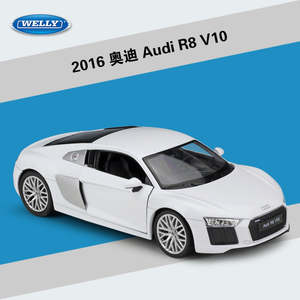 Car Make Audi: WELLY 1/24 Audi R8 V10 2016 Modern Car Model