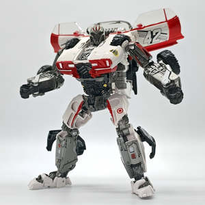 Transformer: Transformer White Warrior TW1033B White Bouncing Ball Car Deformation Robot Toy Model