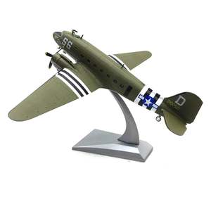 Aircrafts: 1/100 EK -47/DC-3 D-Day 75th Anniversary Aircraft Alloy Model Diecast