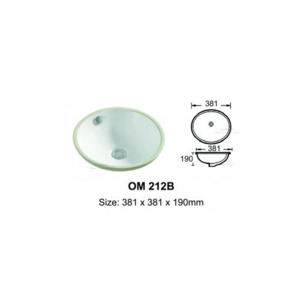 Basin: under counter round basin OM212B