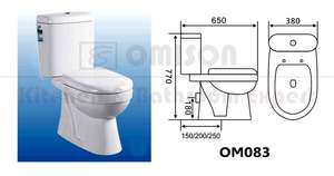 Bathroom Ware: toilet OM083