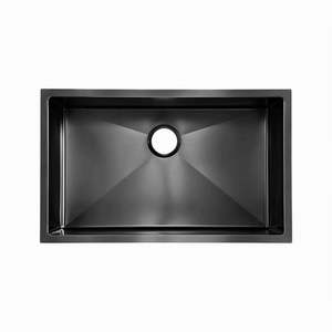 undermount gunmetal black coloured stainless steel kitchen sink OM7045H