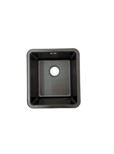 top/undermount gunmetal black coloured stainless steel kitchen sink OM01AB
