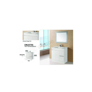 Bathroom Basin With Drawers: vanity OMJD750W