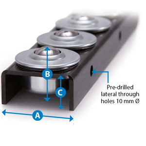 Efficient Ball Transfer Rails for Custom Conveying Solutions