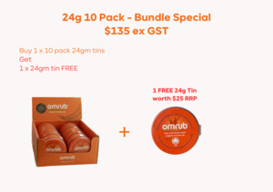 24g x 10 Pack Bundle (1 x FREE 24g Tin)