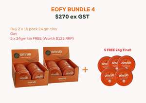 EOFY Bundle 4 - 2 x 24g 10 Pack + 5 x FREE 24g Tins (ETD Mid April)