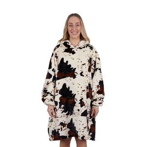 Pure Western Cow Print Snuggle Hoodie