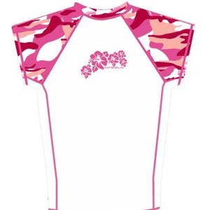 Women: Rash Vest Pink Camo