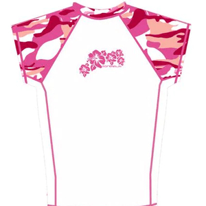 Women: Rash Vest Pink Camo