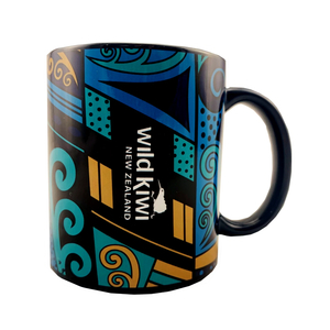 Kitchen: Wild Kiwi Kowhaiwhai Ceramic Mug