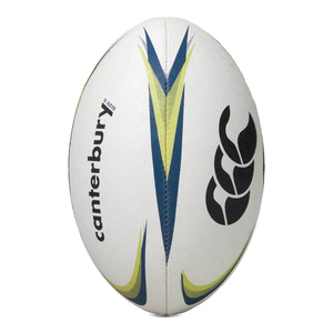 Sports: CCC Mentre Rugby Ball White/Lime/Blue 5