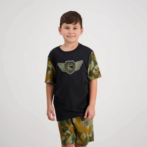 Junior: Canterbury Kid’s Force Crest T-Shirt Jet Black