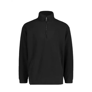 Men: Cloke Microfleece Half Zip – Black