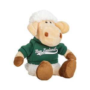 Parrs Sheep Toy Sitting w/Green Jumper New Zealand 21cm
