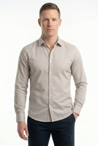 The Micro-Print Cotton Shirt
