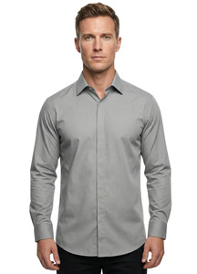 Shirt: The Satin Slate Shirt