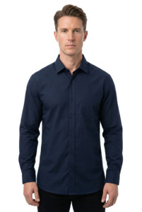 The Navy Cotton Button Down