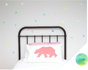 Watercolour Shapes: Watercolours Range Small Polka Dots