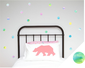 Watercolour Shapes: Watercolours Range Large Polka Dots