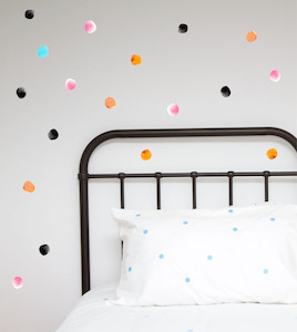 Watercolour Hand Painted Polka Dots - Summer