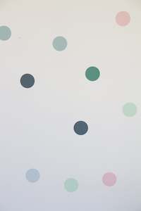 Polka Dots: Polka Dots Large - Forest Sunrise